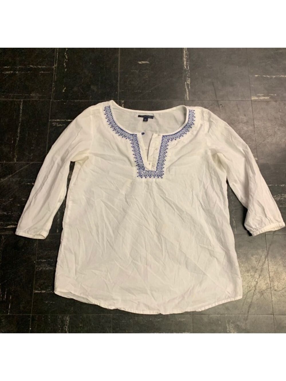 Tommy Hilfiger White Linen Top